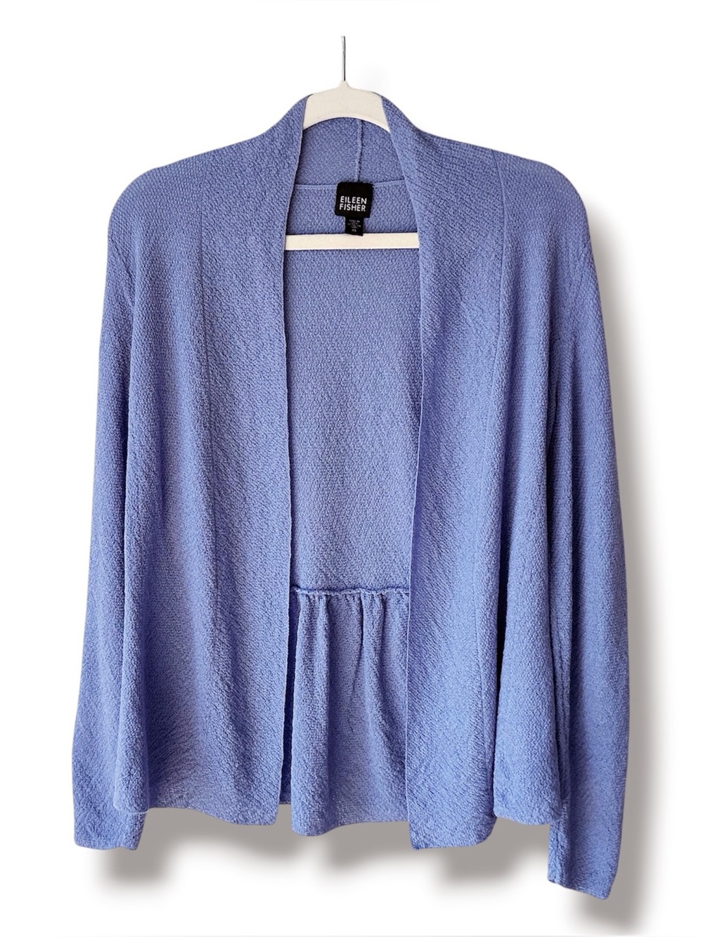 Eileen Fisher Textured Wool Open Front Cardigan Size XS